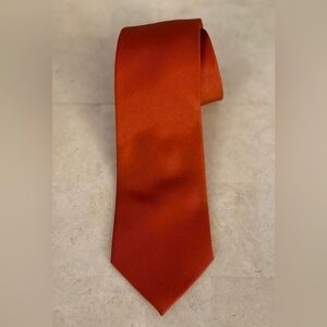 SUITSUPPLY Orange Neck Tie Silk